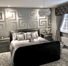 Black And Silver Bedroom Wall Decor Bed Room Wall Decor Enjoyable Step For Your Distinctive Model Quarto Prateado Decoracao De Casa Quarto Grego