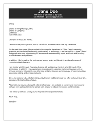 But they do not affect the opinions and recommendations of the authors. Pc Technician Cover Letter Cover Letter Sample Workalpha