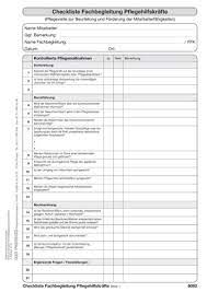 Somit überprüfe ich ein letzte mal den wissensstand des schülers. 8092 Checkliste Fachbegleitung Pflegehilfskrafte Qualitatsmanagement Qualitatsmanagement Formulare Manuelle Dokumentation Dan Produkte Pflege Dokumentation Und Pflege Software