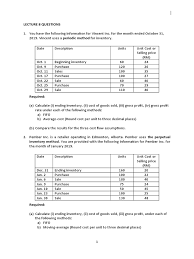 What is average variable cost? Lecture 8 Exercises Question Cost Of Goods Sold Business Economics