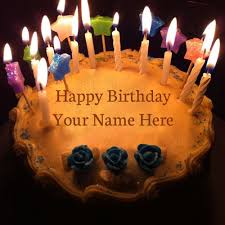 Birthday Cake Candles Sparklers With Name Write Name Of Your Friends Relatives And Dear Ones On Birthday Cakes Online Happy Birth Happy Birthday Cake Pictures Birthday Cake Writing Happy Birthday Cakes