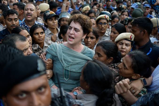 Priyanka Gandhi questions PM and HM over allegations involving female journalists during CEC protest