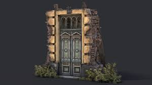 3d Model Old Door Turbosquid 1484506 In 2020 Old Door 3d Model Architecture Model