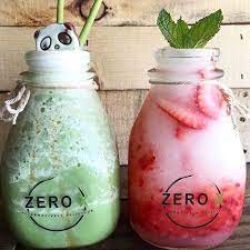 Freezy Matcha Pink Lychee Available At Zero Degrees Westminster Foodwithkevin Lemonade Drinks Trendy Food Water Bottle Design
