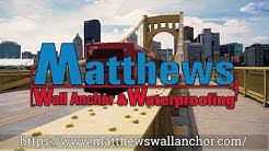 Our service area includes cities such as akron, chillicothe, youngstown, boardman, canton, cleveland,… Matthews Wall Anchor Waterproofing Services Youtube