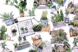 Metal art ideas for the garden. 28 Pieces Garden Green Plant Die Cuts Waterproof Vellum Stickers Lots For Junk Bullet Traveler Journal Planner Buy Online In Japan At Desertcart Jp Productid 95218256