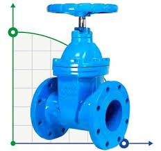 DN200 PN16 Gate valve with rubberized wedge 30х39р cast iron ...