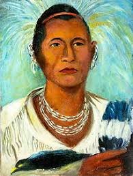 David Bull Bear Native American Indian Painting