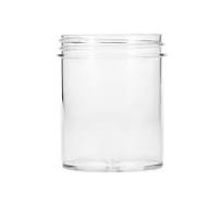 4oz (120ml) Clear PS Straight-Sided Round Plastic Jar - 58-400 Neck
