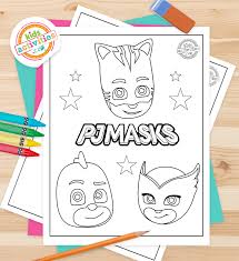 The kids will love these fun santa coloring pages. Become A Hero With Free Pj Masks Coloring Pages