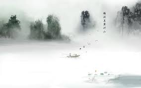 Best place of free vector for free download. Hd Wallpaper Man On Boat Fishing On Lake Near Mountains Painting Chinese Classical Wallpaper Flare