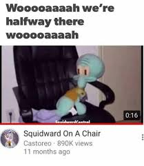 Wooooaaaah We Re Halfway There Wooooaaaah 016 Sauidwardcentral Squidward On A Chair Castoreo 890k Views 11 Months Ago Squidward Meme On Me Me
