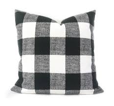 Black And White Buffalo Plaid Pillows Outdoor Pillow Cover Outdoor Throw Pillow Outdoor Plaid Pillow Buffalo Check Pillow Buffa Buffalo Plaid Pillows Outdoor Pillow Covers Buffalo Check Pillows