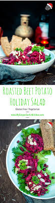 Beet Potato Holiday Salad Roasted Beet Salad Recipe Recipes Delicious Healthy Recipes Food