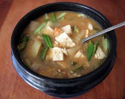 Fermented Soybean Paste Stew Mixed With Fresh Salad Doenjang Jjigae Geotjeori Bibimbap Recipe Vegetable Stew Recipe Recipes Maangchi Recipes