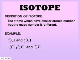 Isotopes Definition With Example