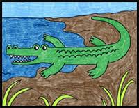 Easy drawing for kids how to draw a betta fish how to draw an allosaurus + artist spotlight! How To Draw Crocodiles Alligators Drawing Tutorials Drawing How To Draw Crocodiles Alligators Drawing Lessons Step By Step Techniques For Cartoons Illustrations
