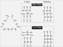 3ø wiring diagrams diagram dd1. Newbie 3 Phase 460v 12 Wire Motor What If Wrong Hook Up Electric Motors Generators Engineering Eng Tips