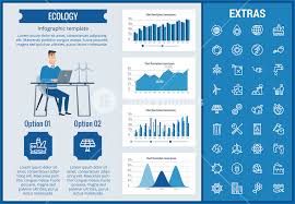 ecology infographic template elements and icons infograph