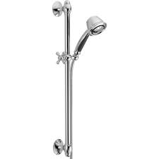Delta 5 Spray Slide Bar Hand Shower In Chrome 51508 Delta Faucets Hand Shower Slide Bar