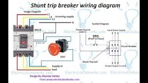A shunt trip device is the power for the shunt trip does not come from within the breaker, so it must be supplied from an external source. Shunt Trip Breaker Wiring Diagram In Urdu Hindi How To Install A Shunt Trip Breaker Youtube