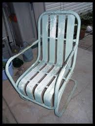 Vintage Antique Iron Metal Outdoor Rocking Spring Up Down Lawn Patio Chair Outdoor Rocking Chairs Metal Lawn Chairs Antique Iron