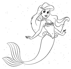All of the content from the coloring pages to the dress up games is meant to be. Ariel From The Little Mermaid Coloring Page Mermaid Coloring Pages Ariel Coloring Pages Mermaid Coloring