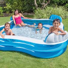 Intex Squarel And Seats Buy And Offers On Swiminn Family Lounge Pool Portable Swimming Pools Inflatable Pool