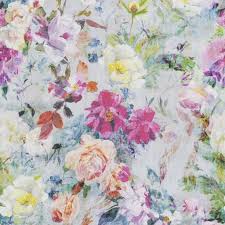 Marianne Fuchsia Wallpaper Designers Guild Floral Wallpaper Designers Guild Wallpaper Linen Wallpaper