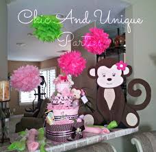 A Blog Dedicated To Children S Parties Monkey Baby Shower Monkey Girl Monkey Baby Shower Decorations
