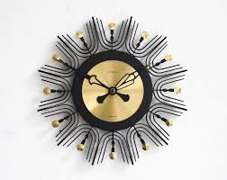 Sometimes they're referred to as starburst clocks. Vintage Gdr Brass Wall Clock Weimar Clock Starburst Sunburst Clock Mid Century Modern Mcm Gdr East German 70 Wall Clock Sunburst Clock Clock