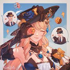 navia, silver, and melus (genshin impact) drawn by ladywaltz | Danbooru