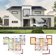 Satteldach Haus Design Modern Mit 6 Zimmer Grundriss Haus Design Anbau Gartenhaus Haus