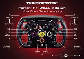 Whilst this thrustmaster ferrari 458 spider racing wheel was advertised as being xbox one compatible, it did not have a usb connector, therefore this could not be connected to my xbox one. Thrustmaster Technical Support Website