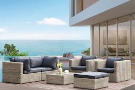 Tous nos salons de jardin pour aménager votre jardin, terrasse ou balcon. Salon De Jardin Modulable En Resine Tressee Ronde Osier Liberty Smart