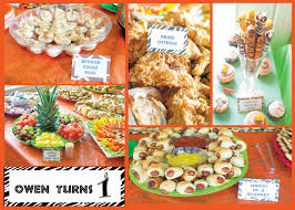 Birthday Party Food List Pin By Tanya Brock On Wild One In 2020 Birthday Party Menu Safari Party Foods Safari Party