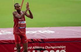 He is the national record and asian record holder with a best mark of 2.43 m (. Ø§Ù„Ø³Ù‡Ù… Ø§Ù„Ø°Ù‡Ø¨ÙŠ ÙŠØ·ÙŠØ± Ø­Ø§Ù…Ù„ Ø§ Ø·Ù…ÙˆØ­Ø§Øª Ù‚Ø·Ø± Ø§Ù„Ø£ÙˆÙ„Ù…Ø¨ÙŠØ©