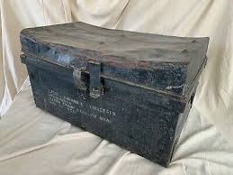 Sold antique steamer trunk coffee table victorian pine chest old rustic storage blanket box. Chests Trunks Military Trunk Vatican