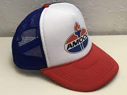 Vintage Amoco Gasoline Trucker Hat Red White And Blue Amoco Torch Logo Mesh Snapback Rad Retro Gas Sta Etsy Vintage Clothes Retro Gas Station Trucker Hat