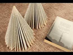 Book Christmas Tree Reuse Recyle Books Diy Youtube