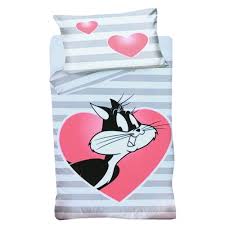 Copripiumino singolo ragazzi / copripiumino singolo colorato : Copripiumino Singolo E Federa Per Bambini Looney Tunes A Righe Ebay