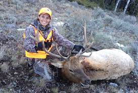 The mother/daughter pictures were possibly a unique picture; Women Hunters Pursuing Elk Hunting Mossy Oak