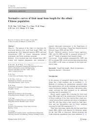 Pdf Normative Curves Of Fetal Nasal Bone Length For The