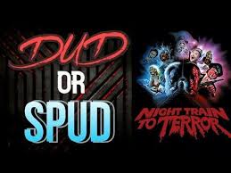 Night Train To Terror from 1985 is an anthology movie where God & Satan are  best pals sharing stories on a train. One about human harvesting, the other  an 'unfinished movie' with