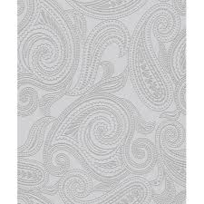 Check out these grey bedroom designs, furniture and accessories to inspire your bedroom decorating the feature wallpapered wall, while covered in a busy pattern, uses the palette of grey and white, which softens it. Metallic Grey Wallpapers Group 49