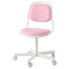 Orfjall Child S Desk Chair White Vissle Pink Ikea Pink Desk Chair Childrens Desk And Chair Desk Chair