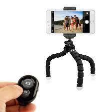 Phone Tripod And Camera Clicker Phone Tripod Cell Phone Camera Bluetooth Remote
