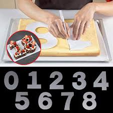 Ideal for use with fondant cakes number decorating. 0 8 Cake Number Stencils Flat Plastic Numbers Cutting Templates Molds Diy Numbers Cakes Cookies Wish
