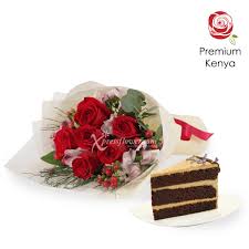 Maybe you would like to learn more about one of these? Honey Honey 6 Kenya Red Roses With Twenty Grammes Slice Cake Xpressflower Com