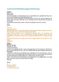 Jika kalian ingin menceritakannya dalam bahasa inggris, contoh pengalaman liburan dalam pengarahan meliputi deskripsi tentang cara memotret di bawah air. Contoh Surat Pribadi Bahasa Inggris Untu 1